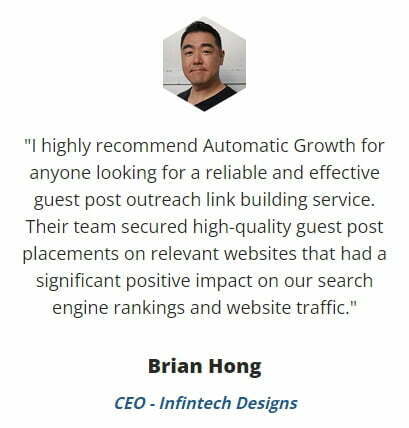 Brian Hong - A client of Automatic Growth