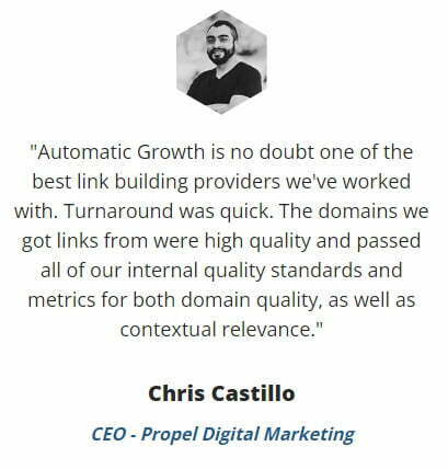 Chris Castillo - A client of Automatic Growth