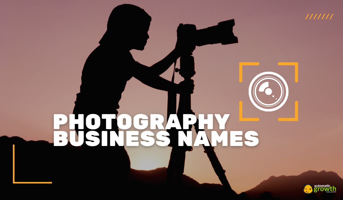 190+ Creative Photography Business Names That Instantly Attract Clients