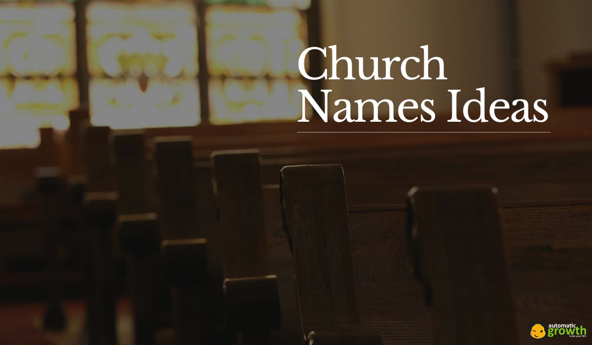 155+ Church Names Ideas
