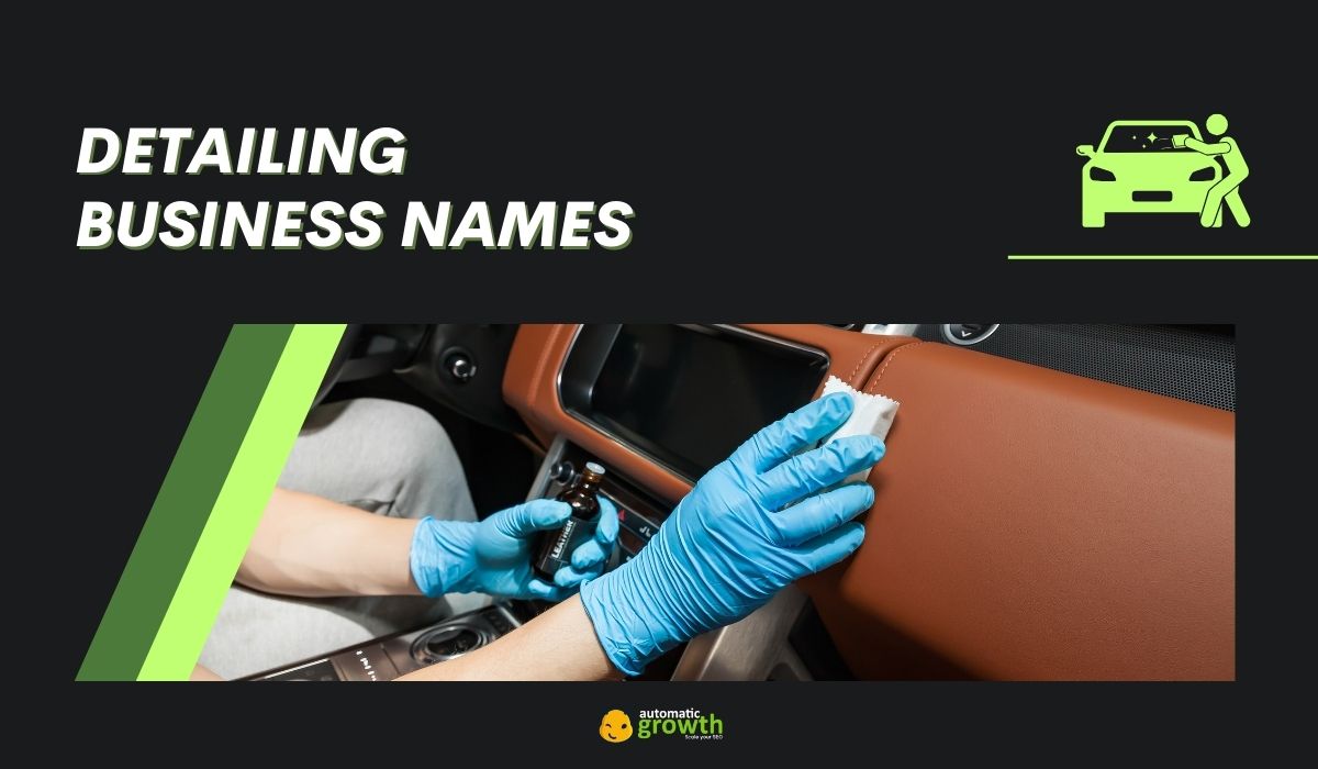 198+ Detailing Business Names