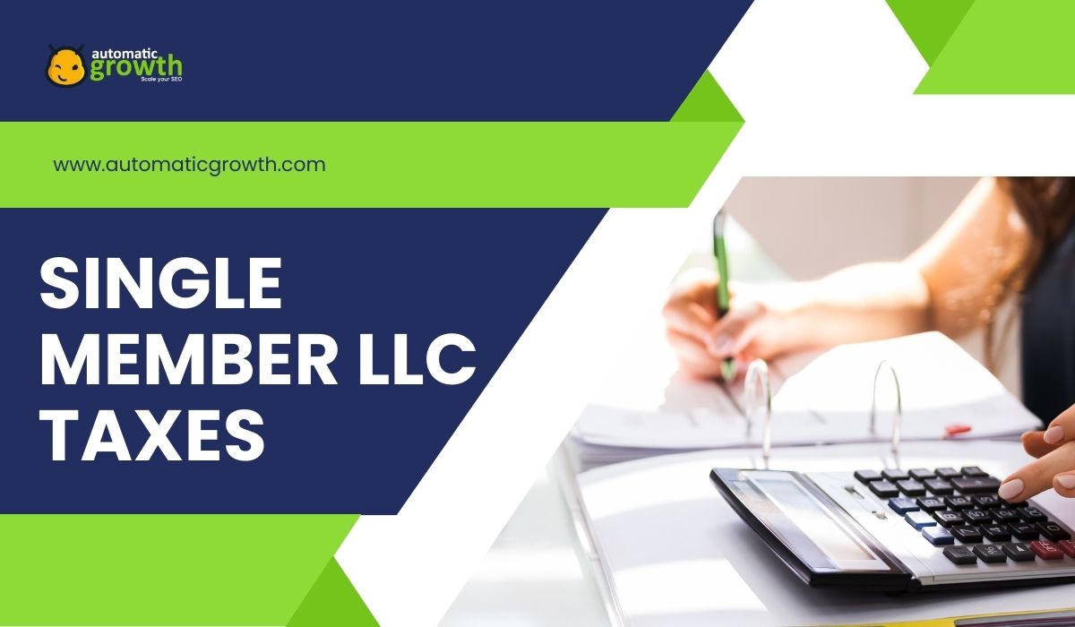 All About Single Member LLC Taxes