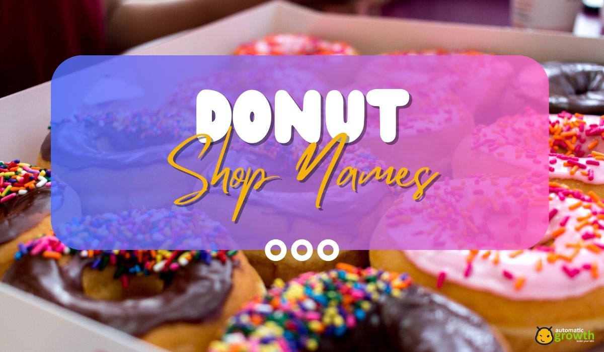 180+ Donut Shop Names